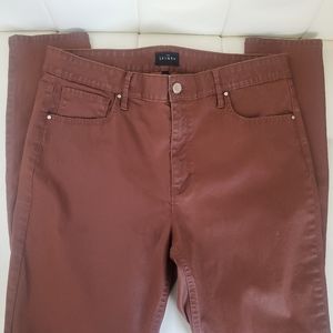 White House Black Market "The Skinny" coated jeans